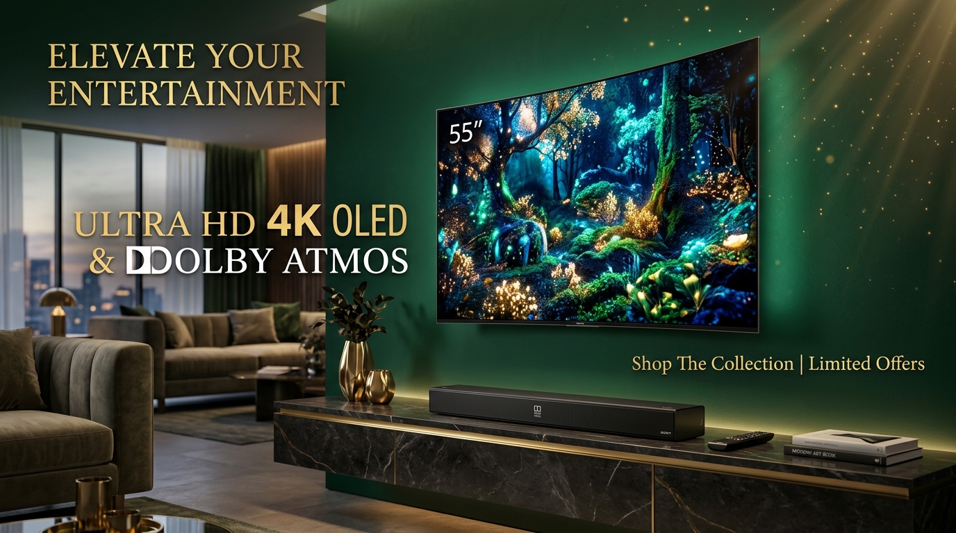 AUREEVO Ultra HD 4K OLED & Dolby Atmos Soundbars